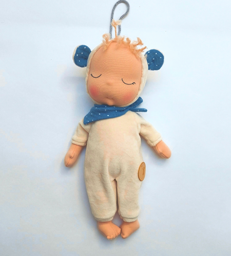 Organic small cuddle toy - white