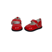 Red patent leather shoes