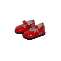 Red patent leather shoes