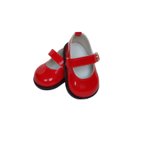Red patent leather shoes