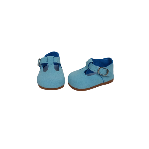 Suede shoes pastel blue