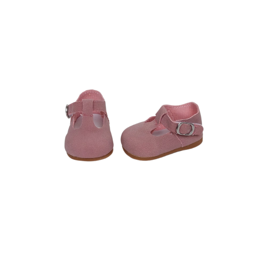 Suede shoes pastel pink