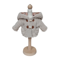 Coat of beige and pink