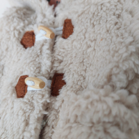 Coat of beige and pink