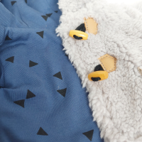 Coat of gray navy blue