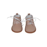 Powder pink suede boots