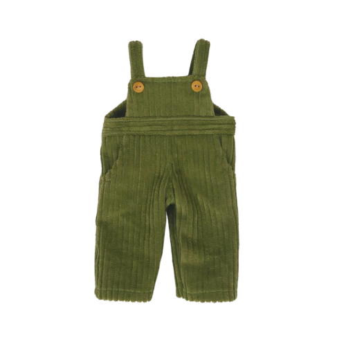 Light green corduroy dungarees