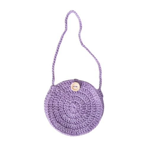 Purple handbag