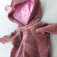 Chocolate bear jumpsuit