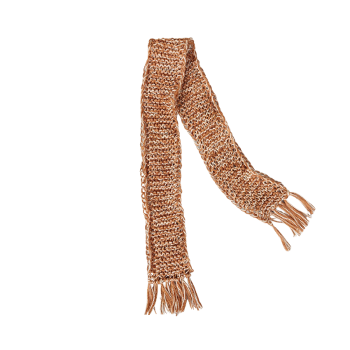 Brown and gold scarf