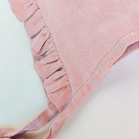 Linen bonnet pink