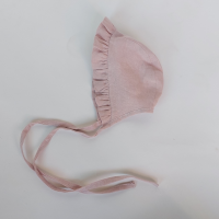 Linen bonnet pink