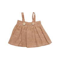 Caramel linen skirt