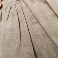 Caramel linen skirt