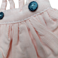 Corduroy skirt with buttons