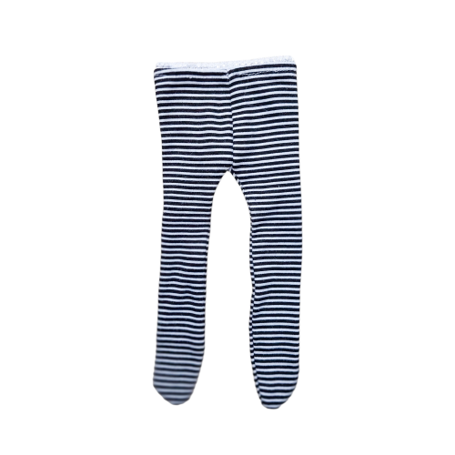 White and black tights