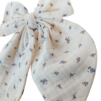 Muslin bow clip