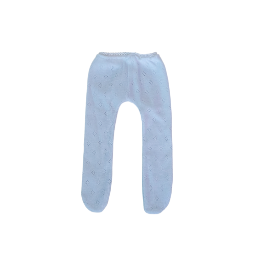 White openwork tights