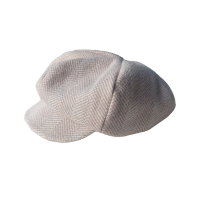 Woolen flat cap