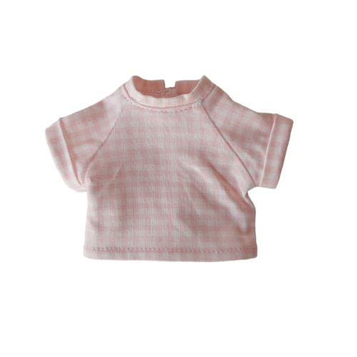 Checkered raglan T-shirt
