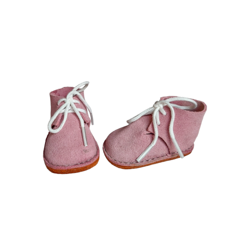 Suede shoes, hand - sewn