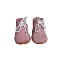 Suede shoes, hand - sewn