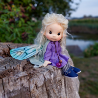 Amethyst Fairy - talisman doll