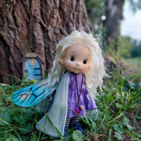 Amethyst Fairy - talisman doll