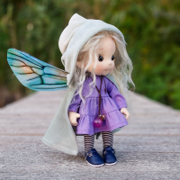Amethyst Fairy - talisman doll