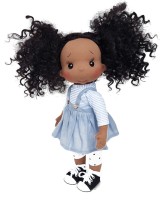 A linen skirt with suspenders