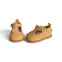 Beige T-Bar Shoes for 16″ Doll