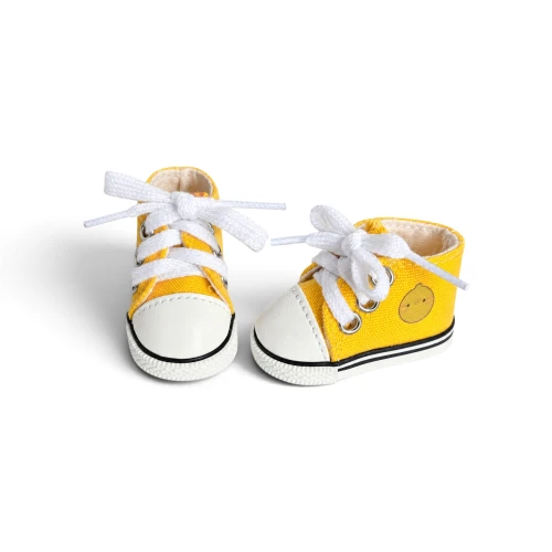 Yellow High-Top Sneakers for 8–10″ Dolls