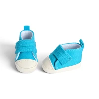 Blue Velcro Sneakers for 8–10″ Dolls