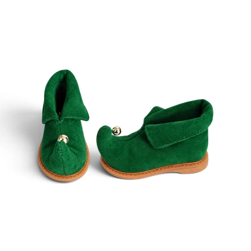Green Elf Shoes for a 36 cm Doll 