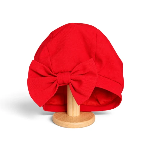 Red Beret with Bow for Dolls