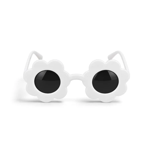 Flower-Shaped Sunglasses for Dolls white