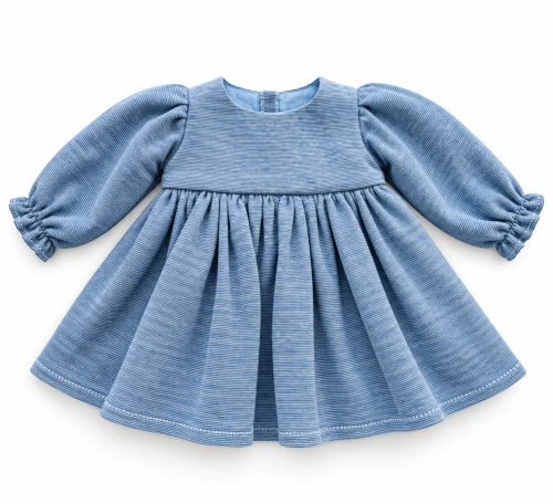 Blue Cotton Knit Dress
