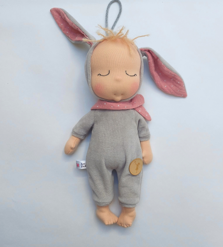 Organic small cuddle toy - grey