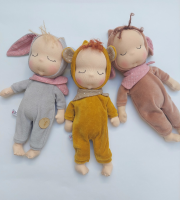 Organic small cuddle toy - grey