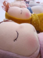 Organic small cuddly toy - mustard