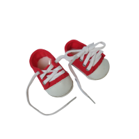 Red sneakers