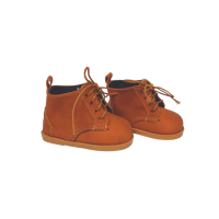 Red suede hiking boots 