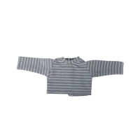 Light grey striped long-sleeve shirt