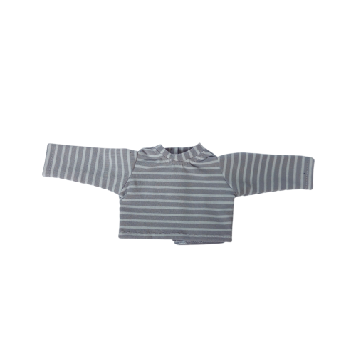 Light grey striped long-sleeve shirt
