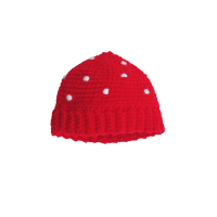 A toadstool hat