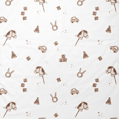 Horse print satin cotton