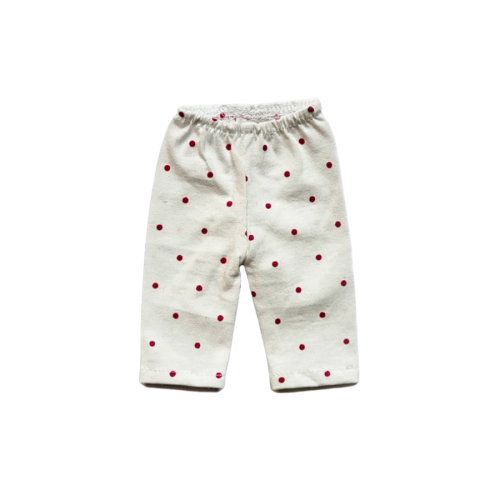 Pink polka dot pattern leggings