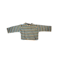 A multicoloured striped shirt